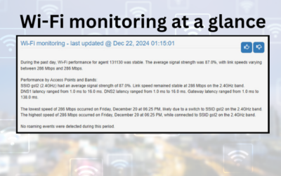 Enterprise WiFi Monitoring for Remote Worker Support