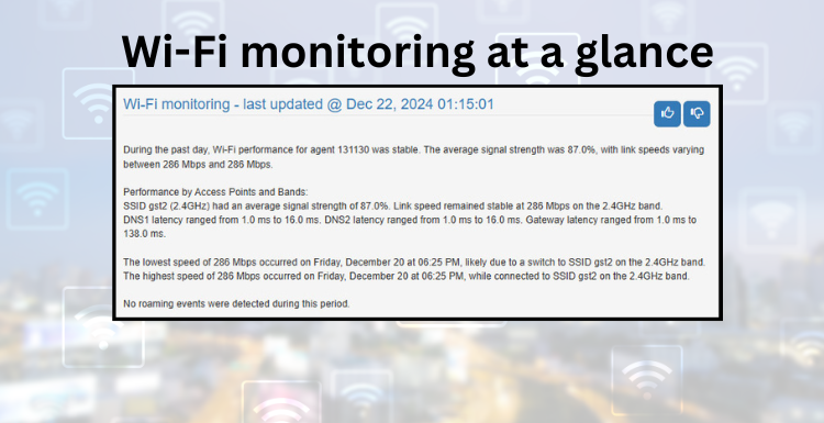 Enterprise WiFi Monitoring for Remote Worker Support